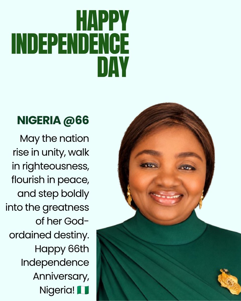 Yinkayorinde's tweet photo. God bless Nigeria!
God heal Nigeria!
God restore Nigeria!
God prosper Nigeria!
God unite Nigeria!
God establish righteousness in Nigeria!
God let Your glory shine upon Nigeria, in Jesus name! 🇳🇬

#Nigeria
#HappyIndependenceNigeria
#GodBlessNigeria
#yinkayorinde
#OlayinkaAyorinde https://t.co/BlojHnejgV