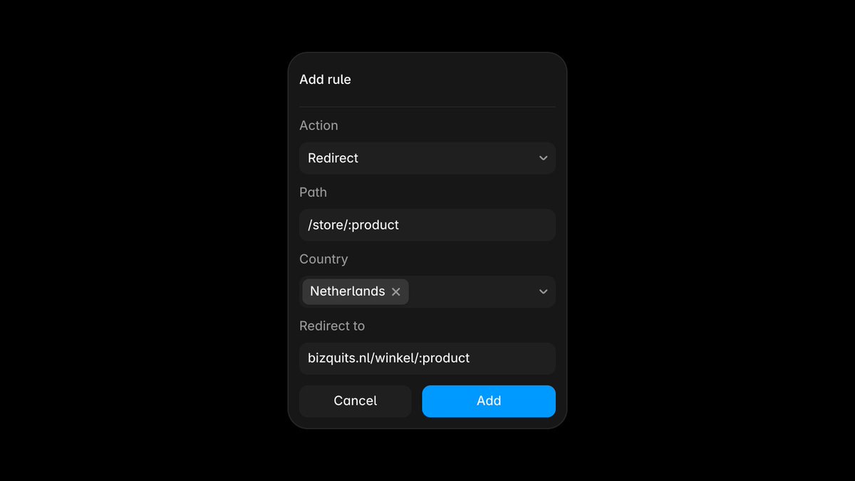 framer's tweet photo. Introducing Firewall. Redirect or block visitors based on their country, the path they request, or both. Restrict access to specific pages, or send visitors to a specific locale if your site uses localization. Learn more: https://t.co/pX8UET2lXV https://t.co/l681ffxKLu