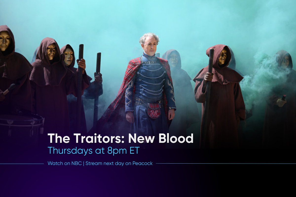 NBCUniversal's tweet photo. It’s premiere season! 📺 Line of Fire, Newlyweds and The Traitors: New Blood are joining NBC’s fall slate, with all three shows streaming next day on Peacock. https://t.co/HnM03sswld