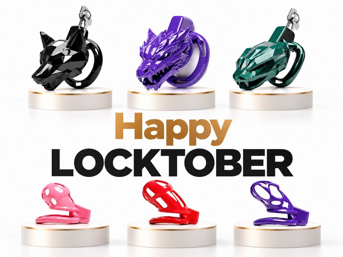 AdamSceptr84808's tweet photo. 🔒 Happy LOCKTOBER! Got questions about chastity cages or sizing? If there’s something you’ve been meaning to ask, now’s the time.
#Locktober #topchastity #chastity #chastitycage #chastitydevices #chastitybelt #chastitylock #malechastity #kink https://t.co/zms5FaJT1j