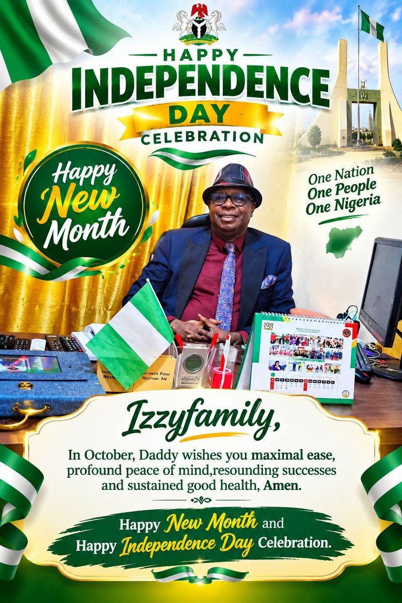 Izzyfather's tweet photo. You must prosper by force 🙌!
Welcome to October. https://t.co/R5uFUPL1DI