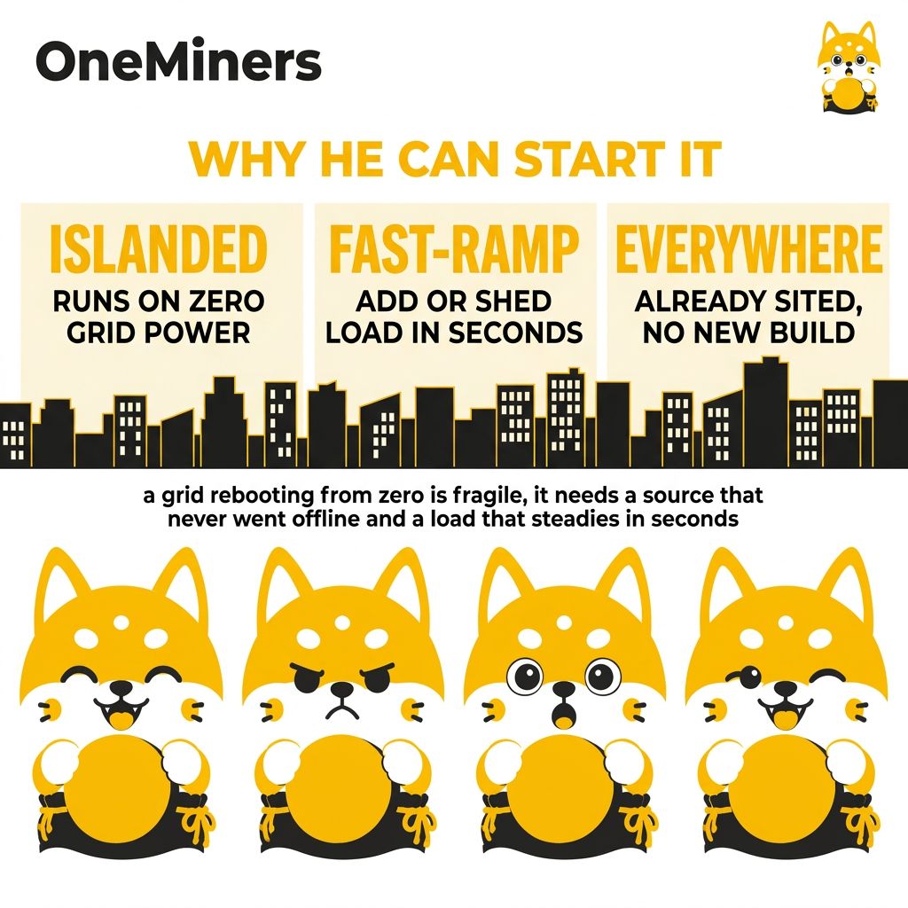 dreyya1m's tweet photo. What happens when the grid goes completely dark? ⚡

Swipe through for a simple breakdown. 👉

🎁 Use code ONEMINERS_HOSTING_MC_25 for $25 off orders of $3,000+.

#OneMiners #BitcoinMining #ASICMining #BlackStart #PowerGrid #EnergyInfrastructure #GridFlexibility https://t.co/HhfTftBdeL