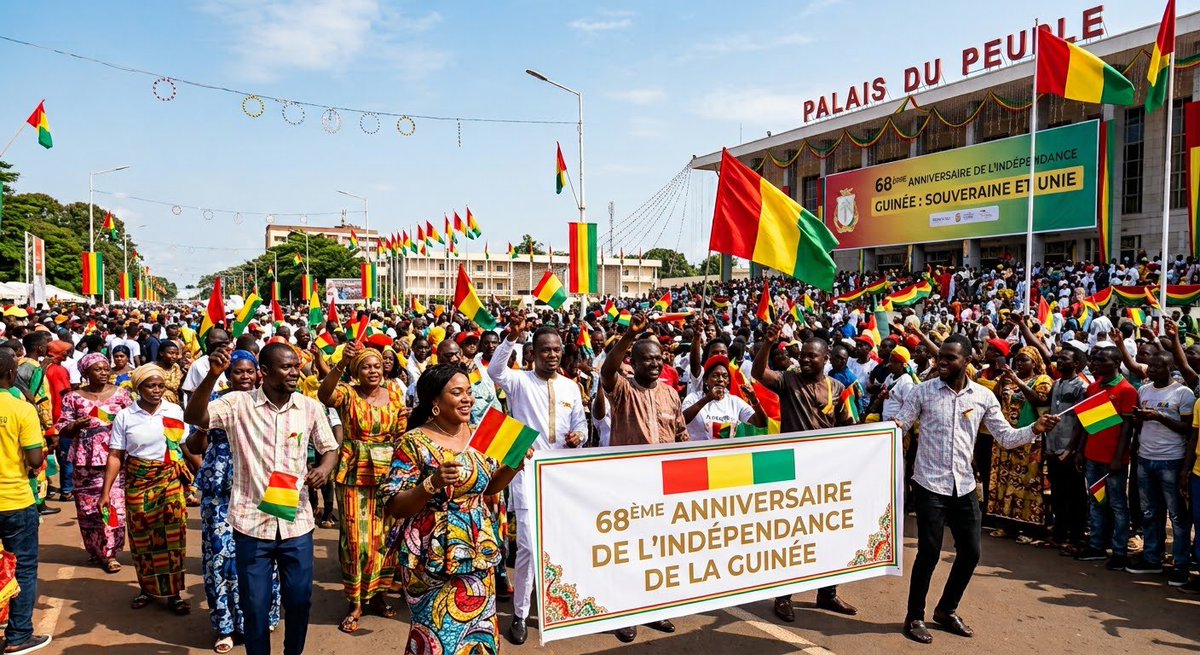 IRANinguinea's tweet photo. Je félicite chaleureusement le gouvernement et le peuple guinéen pour le 68e anniversaire de leur indépendance. L'amitié solide entre l'Iran et la Guinée est la clé de notre progrès et de notre coopération future.
L'Ambassadeur  de la République Islamique d'Iran #Guinée68 https://t.co/JvbtvVdq3N