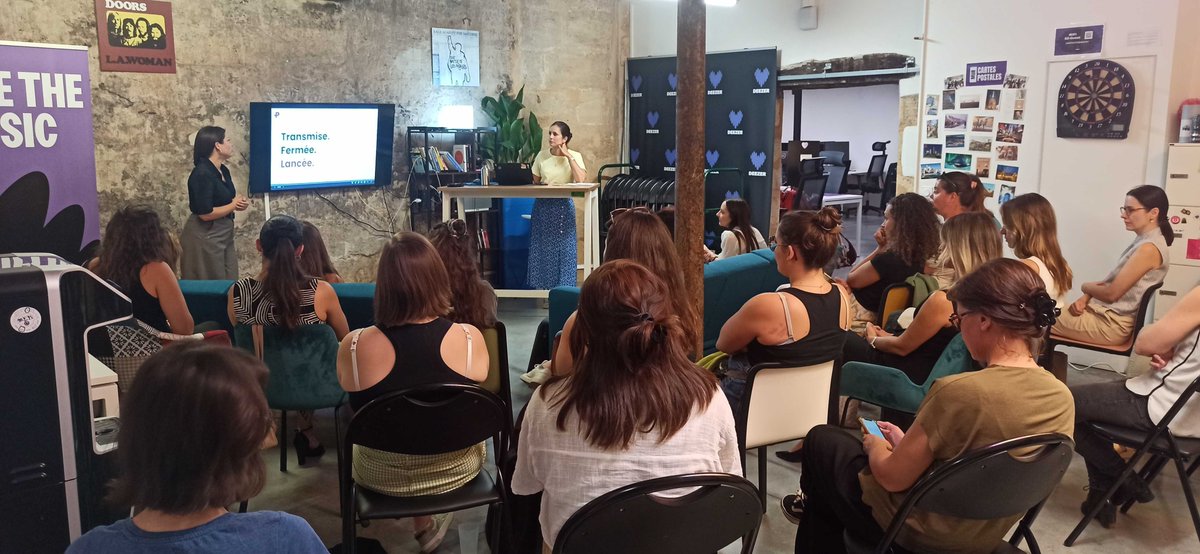 DeezerDevs's tweet photo. 📸 Last Tuesday, we hosted the latest meetup of the Women In Tech Bordeaux community:
- Zohra Guennoun explained how she built a SaaS with no technical team
- Pauline Trequesser showed us how she and a partner created her third company in just two months
Thank you for joining! https://t.co/MZ1MDmfRw2