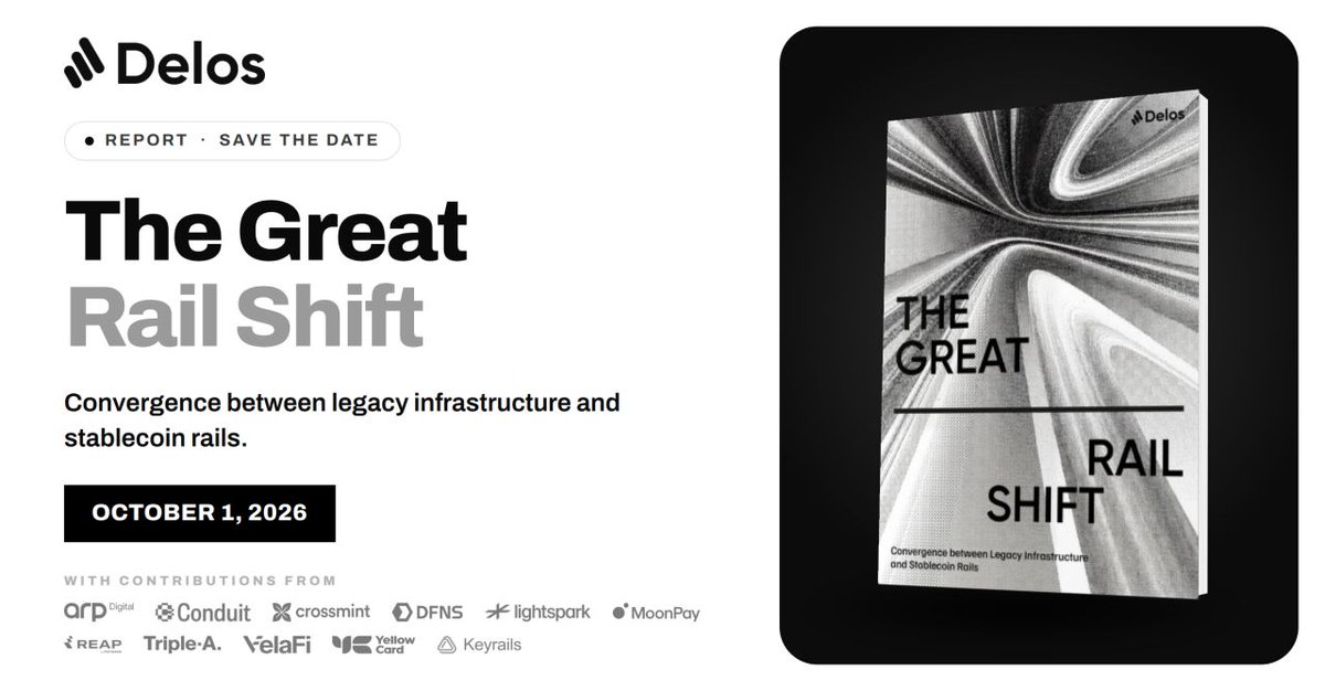 yellowcard_app's tweet photo. Yellow Card is featured in @delos_financial's "The Great Rail Shift". 

Moving money is easy. Clearing it compliantly, at scale, without constant FX desk oversight is harder, and the report's industry interviews back that up. 

Read the full report https://t.co/Oee4gMNIN6 https://t.co/MjXFSkUitF