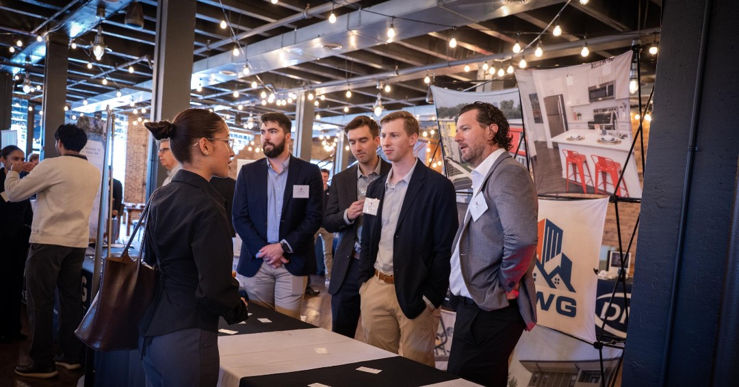 twgdev's tweet photo. Our TWG Development team connected with future real estate professionals at the IU Real Estate Career Fair &amp; Luncheon on Sept. 25th! 

More than 100 students and alumni from @IUBloomington and @KelleyIndy attended.

#IU #KelleySchoolOfBusiness #TWGDevelopment https://t.co/S3reJKBbOT