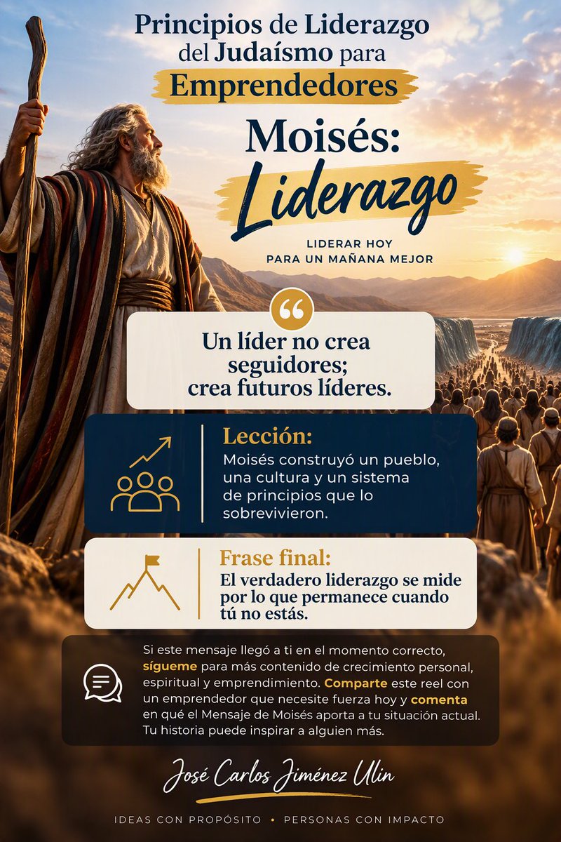 JeyCeNine's tweet photo. #judaísmo #moisés #liderazgo #emprendedor #CrecimientoPersonal
 #CrecimientoEspiritual https://t.co/NgNCx5qGqI