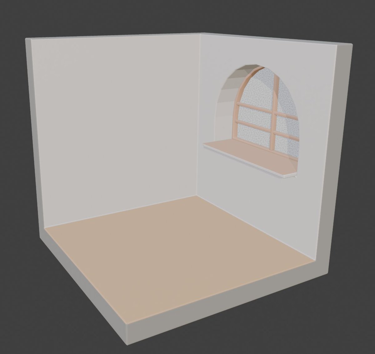 rokocoron's tweet photo. Blender 16日目
一箇所ミスってた。
やり直しだ😭
 #blender超初心者 https://t.co/KVAjNsHLxT
