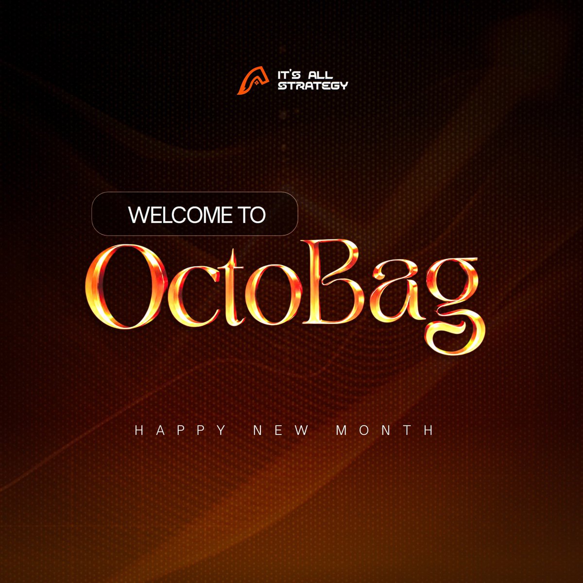 itsAllStrategy_'s tweet photo. WELCOME TO OCTOBAG.🥂

Here’s to green markets, solid predictions, good calls, and plenty of wins. 

It’s only UP from here.

Stay tuned for what we’ve got cooking for Q4. https://t.co/UW3qbCaApq