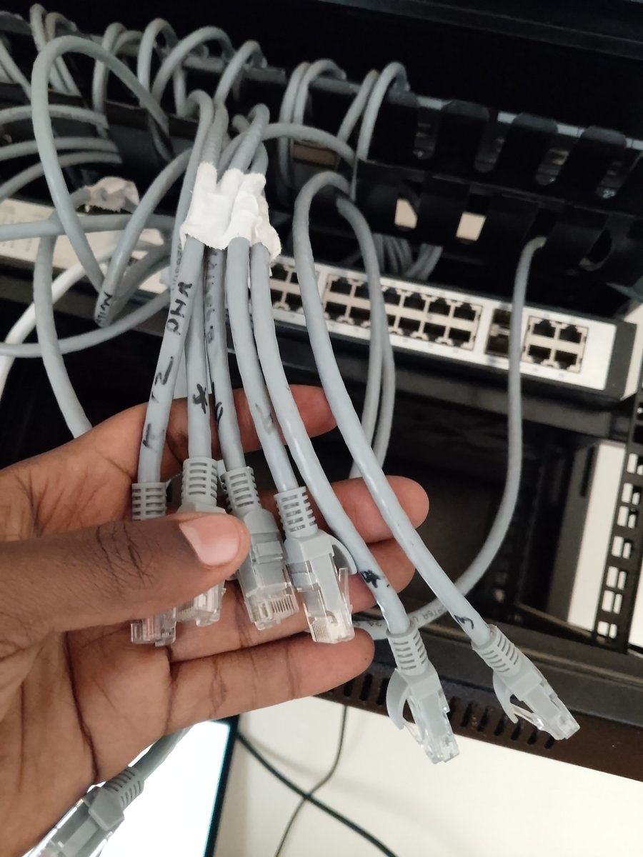 Teccosscomputer's tweet photo. NETWORK REPAIR AND RECONFIGURATION 
we did a Network switch repair 
cable management 
ip spooling 
ip assigning 
And General network maintenance https://t.co/w0KNc83PJl
