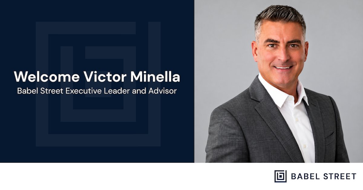 BabelKnowledge's tweet photo. A message from Babel Street: We're pleased to welcome Victor Minella to our Advisory Board. His decades of experience in intelligence, defense, and national security leadership will help shape the future of mission-grade risk intelligence.

Read more: https://t.co/9nKmQC0gs3 https://t.co/61cRWNTVP4