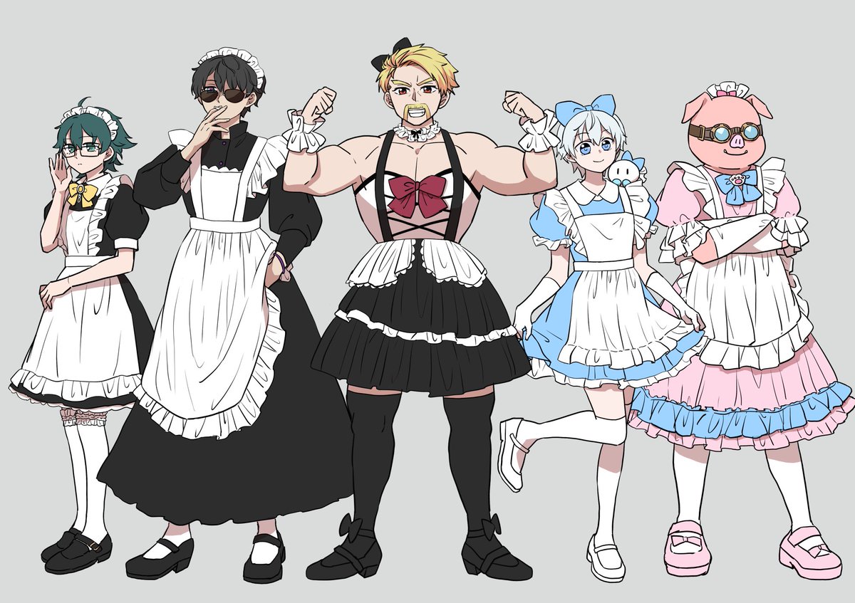itsukichi_'s tweet photo. ヘッダーはまた代えるかもだけど。
 #ぶっとびな祭 見逃し配信で満たされて描いたやつです✏️ 最近ラフはメンカラで描くのにハマってます( ^ω^ ) 
#ドズル社アート
すみません、タグ名間違えててあげ直しました💦 https://t.co/vKR1T1T87R