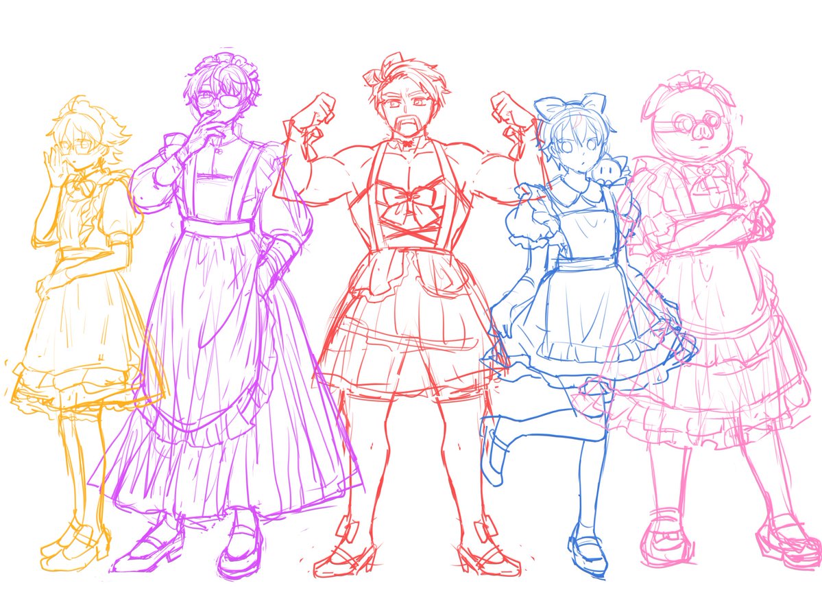 itsukichi_'s tweet photo. ヘッダーはまた代えるかもだけど。
 #ぶっとびな祭 見逃し配信で満たされて描いたやつです✏️ 最近ラフはメンカラで描くのにハマってます( ^ω^ ) 
#ドズル社アート
すみません、タグ名間違えててあげ直しました💦 https://t.co/vKR1T1T87R