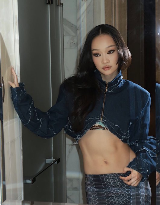 DailyStarVibe's tweet photo. Callina Liang during the Street Fighter press tour… you really had to be there 👀🔥 https://t.co/nUqe1UJey1