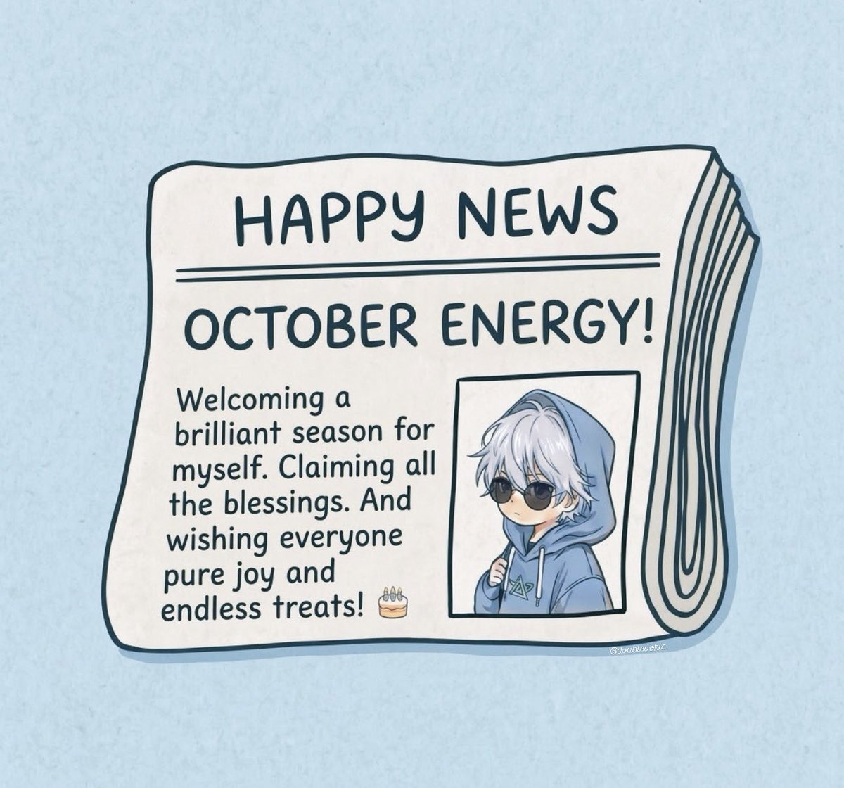 doubleuokie's tweet photo. ☁️˚ ⋆ October, a birthday month of new beginnings🪽
เข้าเดือนเกิดแล้ว เริ่มต้นอะไรใหม่ ๆ ให้ตัวเองหน่อย 💫

สมัครแอคไว้นานมาก แต่ไม่ได้เริ่มสักที ก็สมัคร #ติ๊กฟ้า ซะเลย ขอเข้าคอมมูด้วยนะคับ 
พร้อมแล้วที่จะเมคเฟรนด์และ #แลกติ๊กฟ้า กับทุกคน ✊🏻🩵

🦕 Here’s to meeting new friends ʚ✩ɞ
ขอให้เป็นตุลาที่น่ารักและสดใสสำหรับทุกคนนะคั้บ 🌈🍀🫧
