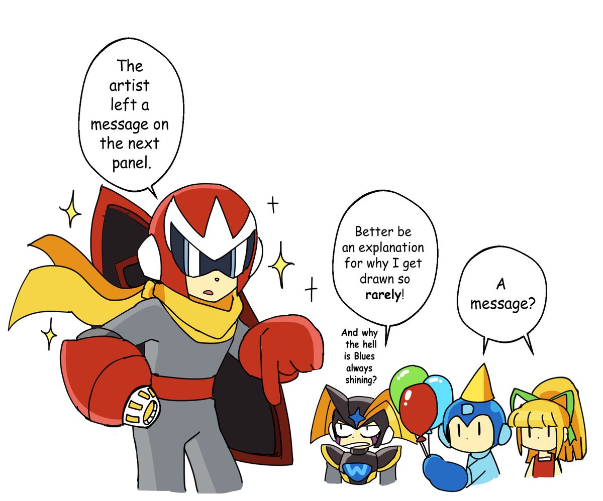 RetoroRobotto's tweet photo. #megaman #rockman #protoman 
Since today marks the beginning of October, I'm going to post the comic I made for my birthday on October 9th, 2025!

Oh, I just wanted to express my apreciation, I think I made things a bit awkward there...!💦💦💦
Gotta be better this year! https://t.co/anwDM5g5kr
