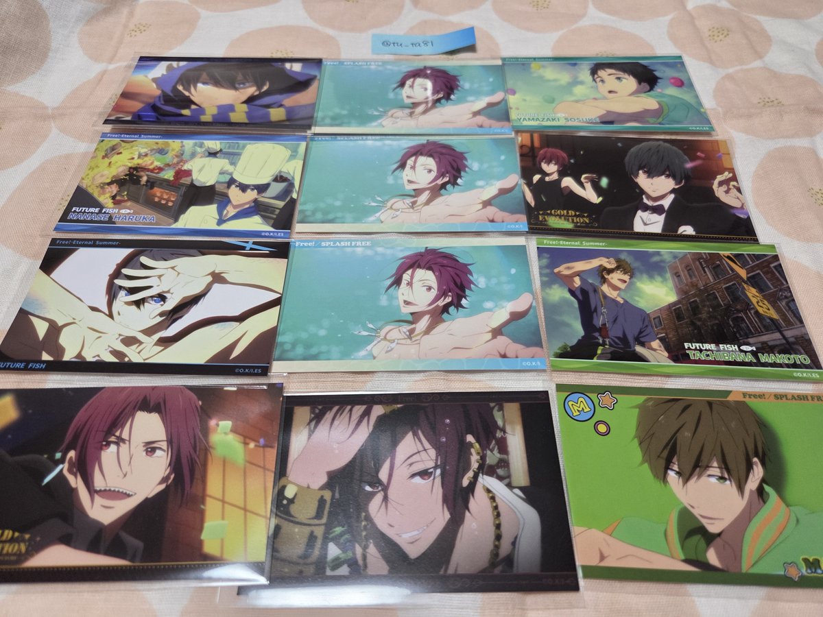 tu_ta81's tweet photo. 交換
Free!  ブロマイドコレクション Ending Scene

譲; 1・2 枚目
求; 3枚目 黄色枠(×2～3) ＞ 緑枠(×1)

2枚目含む纏めての方優先
郵送(3枚～)・10/3AM池袋・(10/10岩美町イベ)での交換希望です。
 
お気軽にお声掛けください。 https://t.co/fALEg6CtRJ