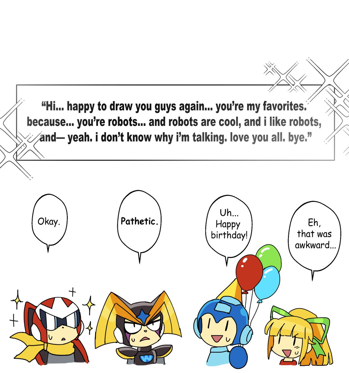 RetoroRobotto's tweet photo. #megaman #rockman #protoman 
Since today marks the beginning of October, I'm going to post the comic I made for my birthday on October 9th, 2025!

Oh, I just wanted to express my apreciation, I think I made things a bit awkward there...!💦💦💦
Gotta be better this year! https://t.co/anwDM5g5kr