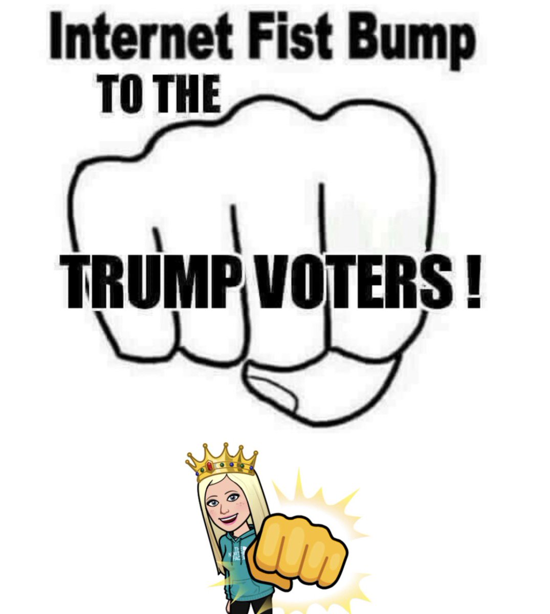 11202011t's tweet photo. Keep the momentum going 
Make America Great Again
VOTE RED ! Or we are toast. 
✊🏼✊🏼✊🏼🗳️🤜🏼🤛🏼 All The Way🇺🇸 https://t.co/EqSOCDrrGA