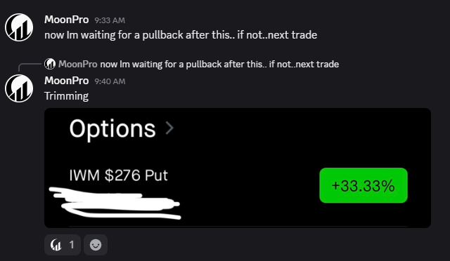 MoonProIO's tweet photo. $IWM paid. Early bag today for the guys. 
Waited for PDL Moon Zone rejection. Setup was tooo easy. https://t.co/bX85RzkyNI