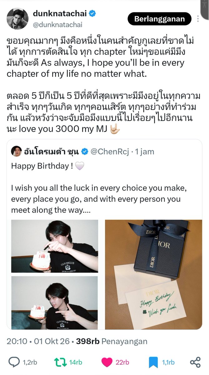 mangomingi3's tweet photo. ternyata seru ya kalo cintanya setara, setara disini bukan tentang ekonomi ataupun latar belakang, tapi tentang cinta yang dibalas sayang, effort yang dibalas menghargai, khawatir yang dibalas peduli💛 https://t.co/XB09WFHFXU