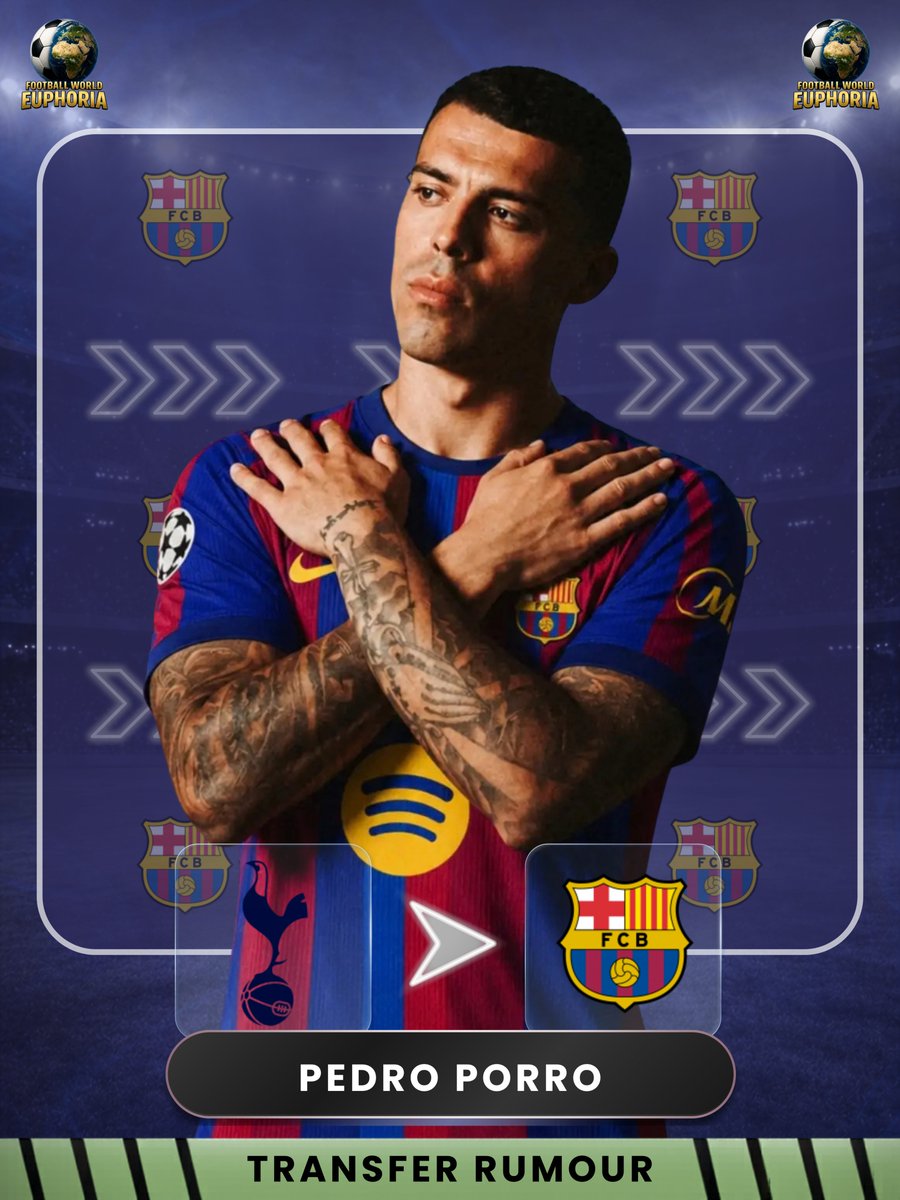 F_W_Euphoria's tweet photo. 🚨 Transfer News

1. Barcelona have targeted Pedro Porro. 🇪🇸

2. Chelsea remain interested in Lamine Camara. 🇬🇧

3. Liverpool are monitoring JJ Gabriel. 🇬🇧

4. AC Milan have opened talks for Viktor Gyökeres. 🇮🇹 https://t.co/ROmJD6GAem