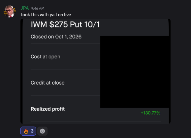 MoonProIO's tweet photo. $IWM paid. Early bag today for the guys. 
Waited for PDL Moon Zone rejection. Setup was tooo easy. https://t.co/bX85RzkyNI