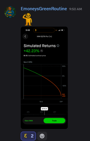 MoonProIO's tweet photo. $IWM paid. Early bag today for the guys. 
Waited for PDL Moon Zone rejection. Setup was tooo easy. https://t.co/bX85RzkyNI
