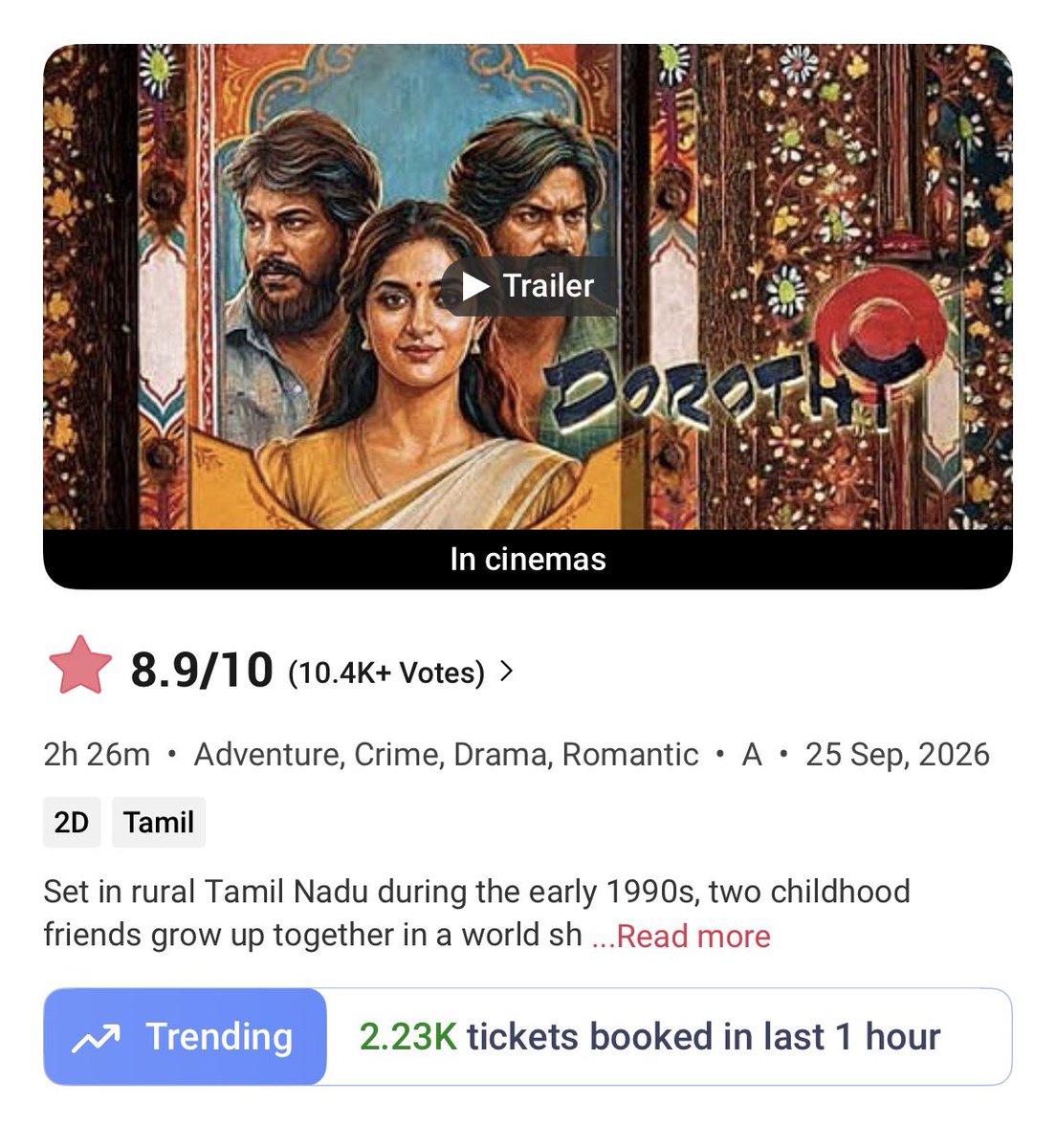 lokiMSD93's tweet photo. The effect of #Suriya Anna tweet 🔥

This is what you call STARDOM🫡🔥

#Dorothy #Sigma https://t.co/Wpxo04003A