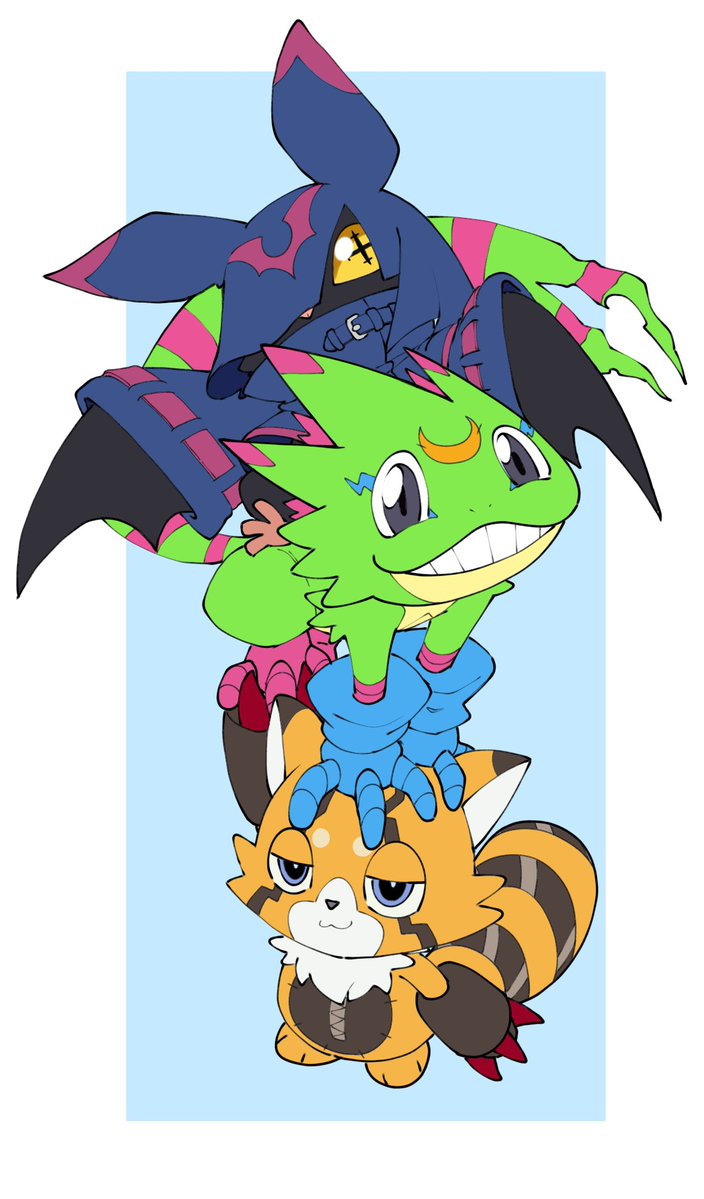 Phantom_Phony's tweet photo. My Top 3 Digimon Beatbreak Favorites (Rookies)
1st: Chiropmon
2nd: Gekkomon
3rd: Pristimon

Now that Beatbreak is over, I guess I'll try drawing my fav Beatbreak mons for each evo stages.
#Digimon #デジモン #BEATBREAK https://t.co/lJfCB0OhFC