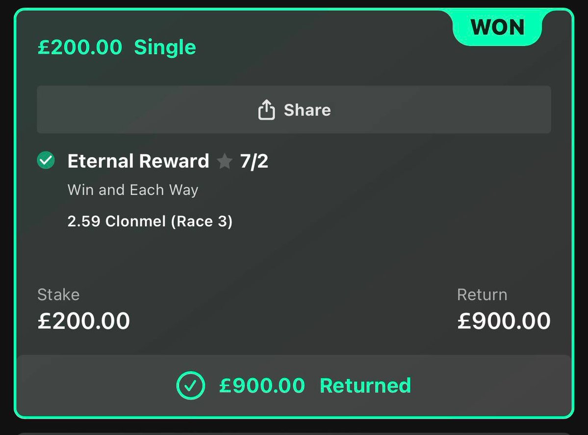 VegasLeeLP's tweet photo. There we go, told you I was making it look hard. 

Eternal Reward smashed bet365 for me https://t.co/zixrkXQBiy