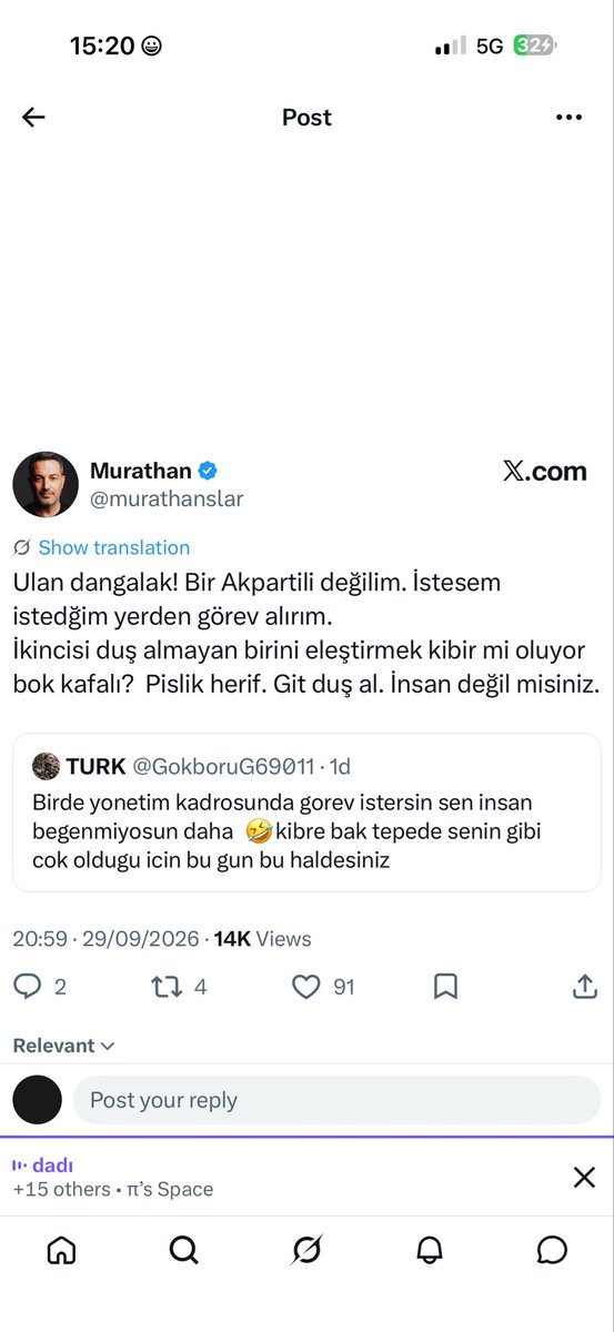 Benibul2026's tweet photo. @buharalidervis Bu twitt etkili olmustur. “Istedigim yerde gorev alirim”. Bunu Bakanlar, 24 yillik Ak Partililerbile soyleyemiyorken, biraz mutevazi olmak gerek, had bilmek gerek. https://t.co/uqjsGzlPOO