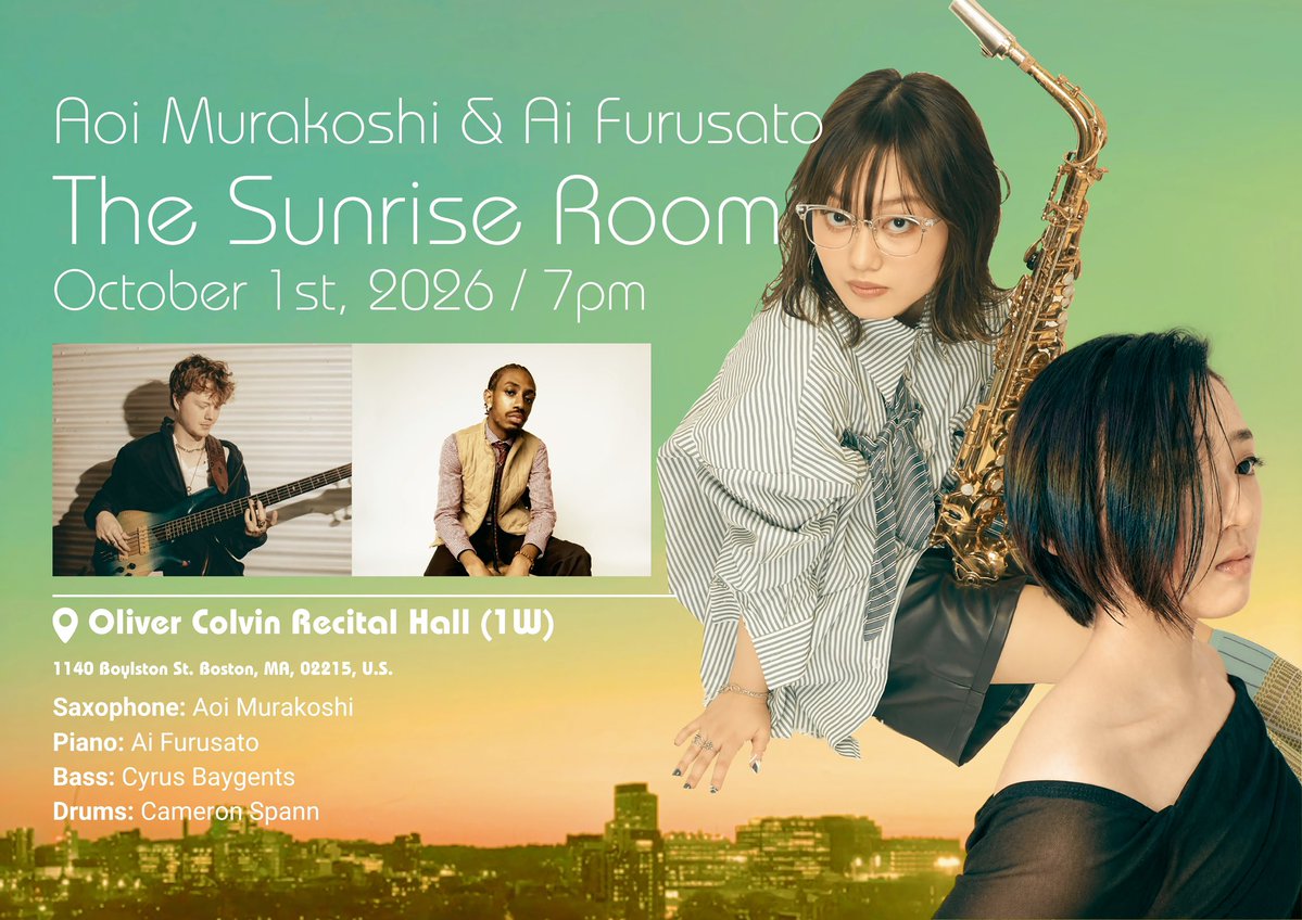 aoi_murakoshi's tweet photo. Finally…!! Today is my recital!!
October 1st 7pm in Boston🇺🇸✨

日本時間10月2日 朝8時 から！是非是非🙇‍♀️✨

https://t.co/hjm7RFWUfd https://t.co/1q0UOiCHHA