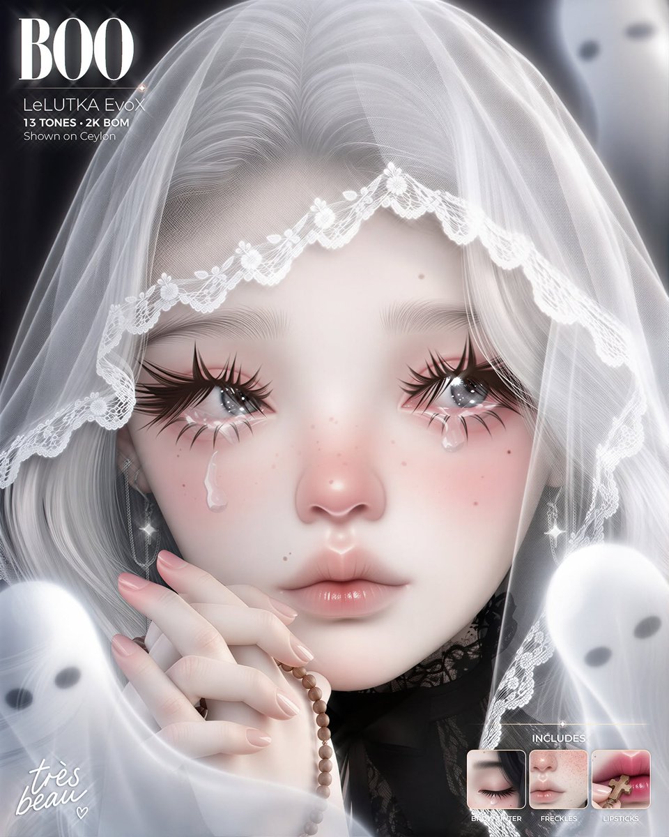 KawaiiFeedSL's tweet photo. Tres Beau: Boo Skin @ Velour Mall〡Taxi: https://t.co/K7cmgiSRNQ 
#SecondLife #TresBeau #KawaiiFeed https://t.co/kXz0hzrrv4