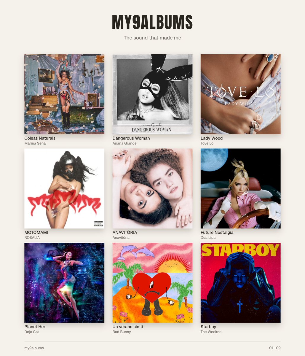 thuanbr's tweet photo. Muito difícil, porém todos são perfeitos 
#my9albums https://t.co/JwpdzaBm2W
