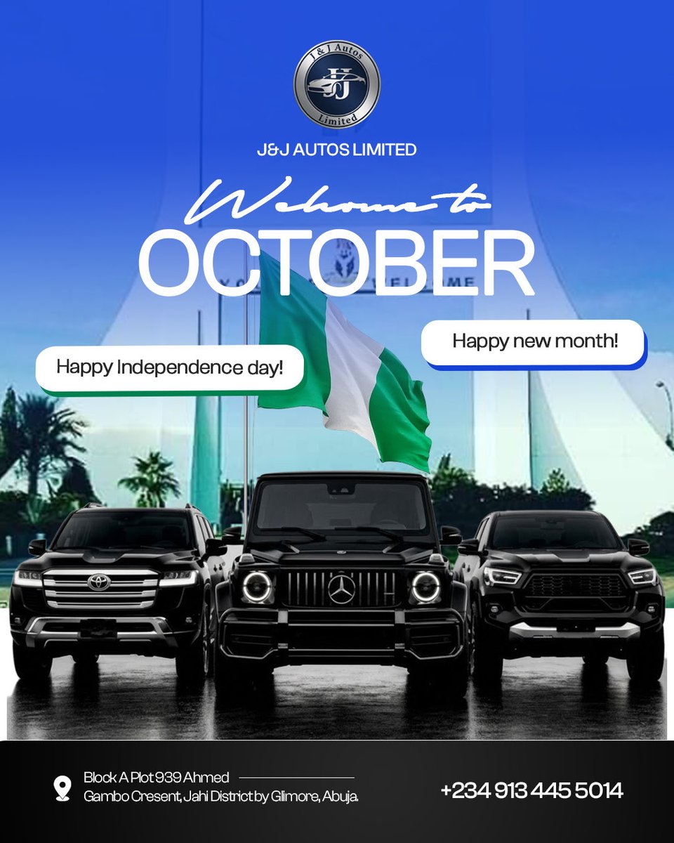 Olatheoptimist's tweet photo. Some Happy new month social  media flyers I worked on. 
#HappyIndependenceNigeria https://t.co/hLJ1dvHhvn