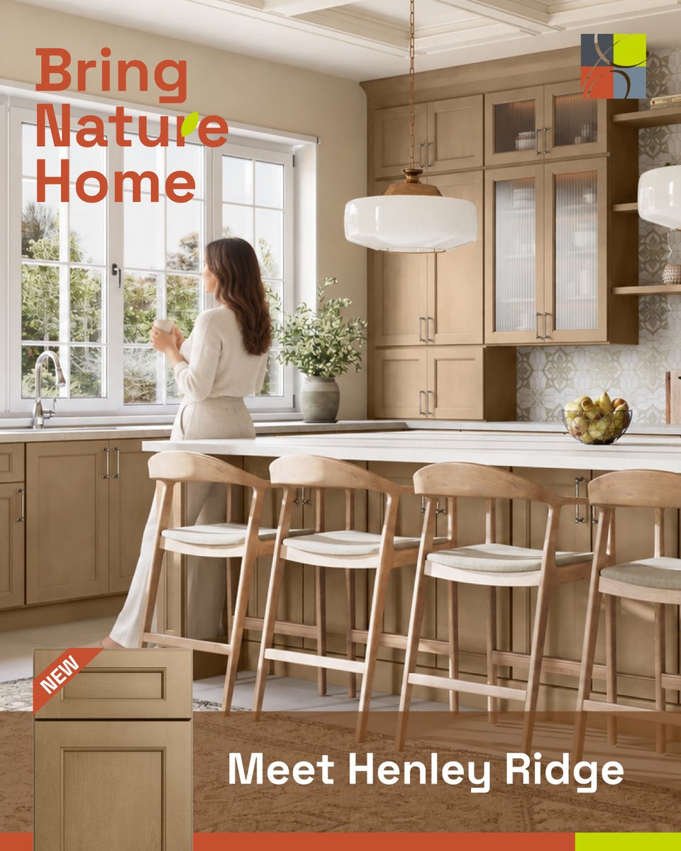 CabinetCorp's tweet photo. The crisp morning air.The scent of fallen leaves.The warmth of freshly brewed coffee.
Meet Henley Ridge, bringing the beauty of nature and a timeless warmth to your kitchen.
#CabinetCorp #NewColor #Fall #FallInspiration #KitchenInspiration #Home #Kitchen #Design https://t.co/q2QaM2v0Te
