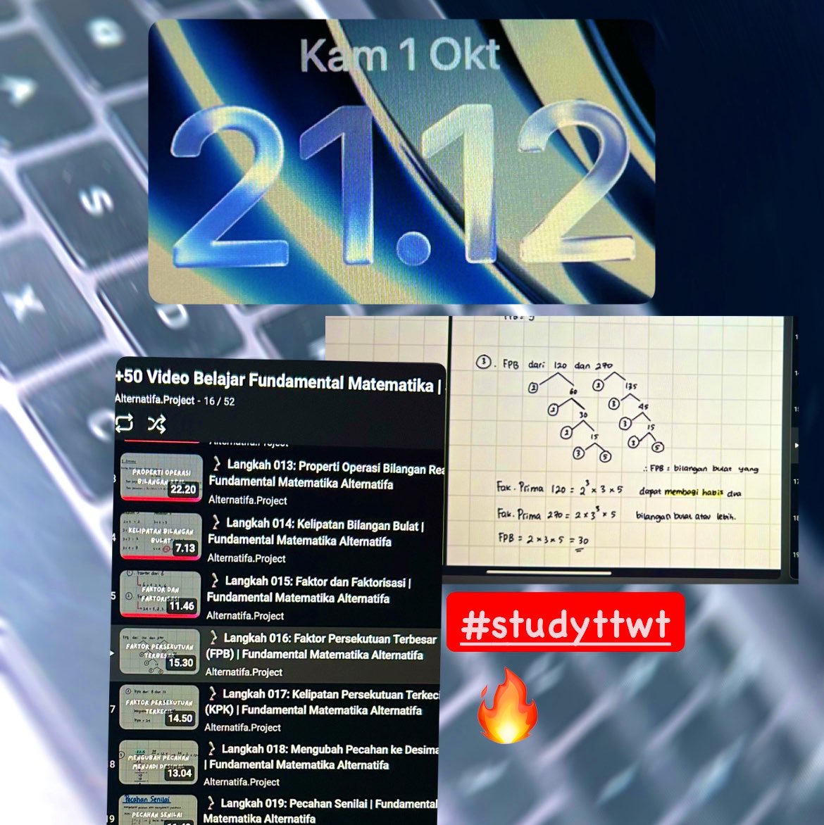MRRVLLL's tweet photo. Hiii #studytwt people 👋🏻.
Masih edisi push belajar fundamental matematikaa 🔥. Editan poto nya jelek bangett kurang bisa ngedit soal nya. Salam kenal semua nya https://t.co/hz4HvO3e4X