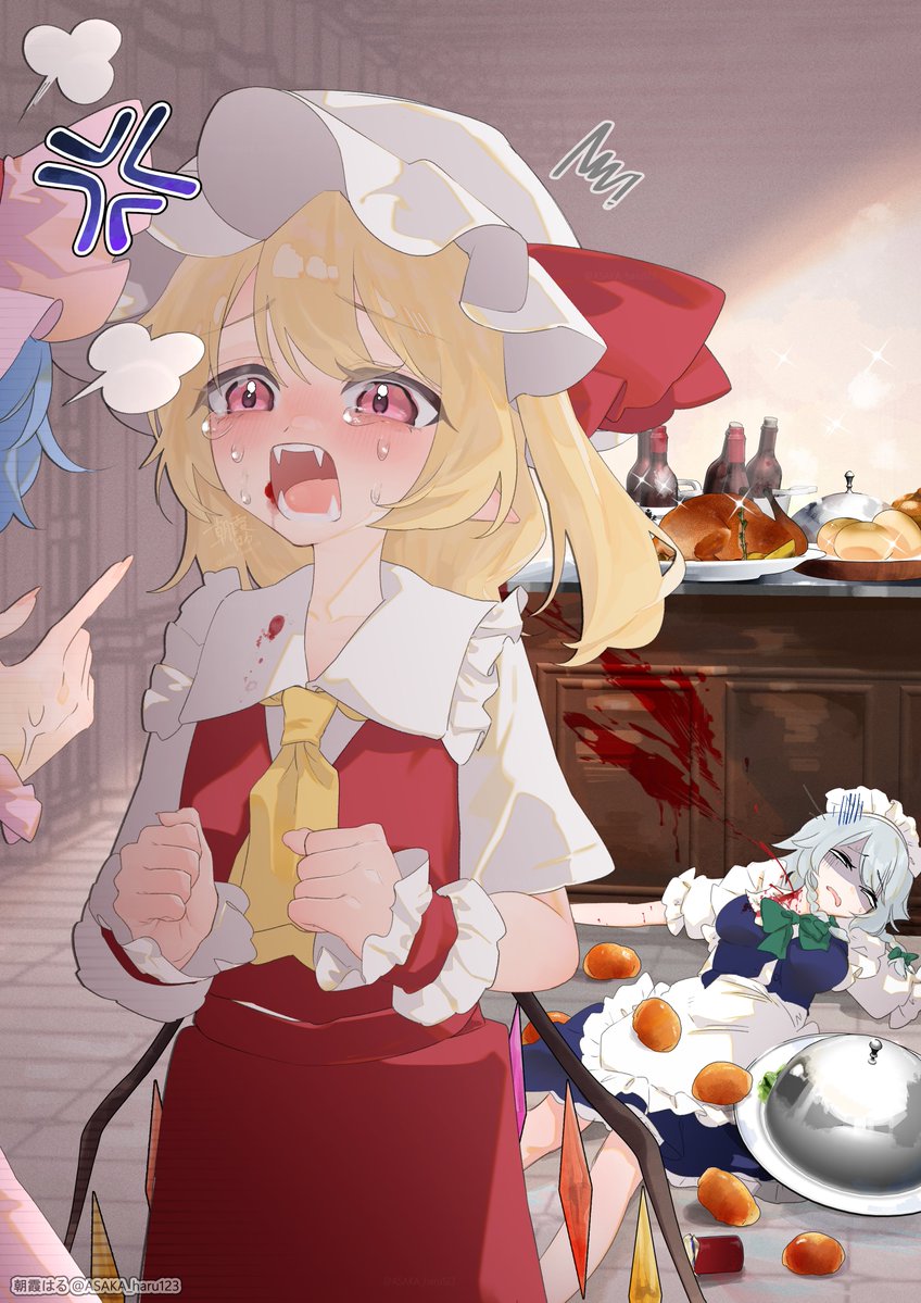 ASAKA_haru123's tweet photo. 「こら！つまみ食いしちゃダメでしょ！」
#東方Project #touhou #レミフラ #十六夜咲夜 https://t.co/GTWJqPJ8jZ