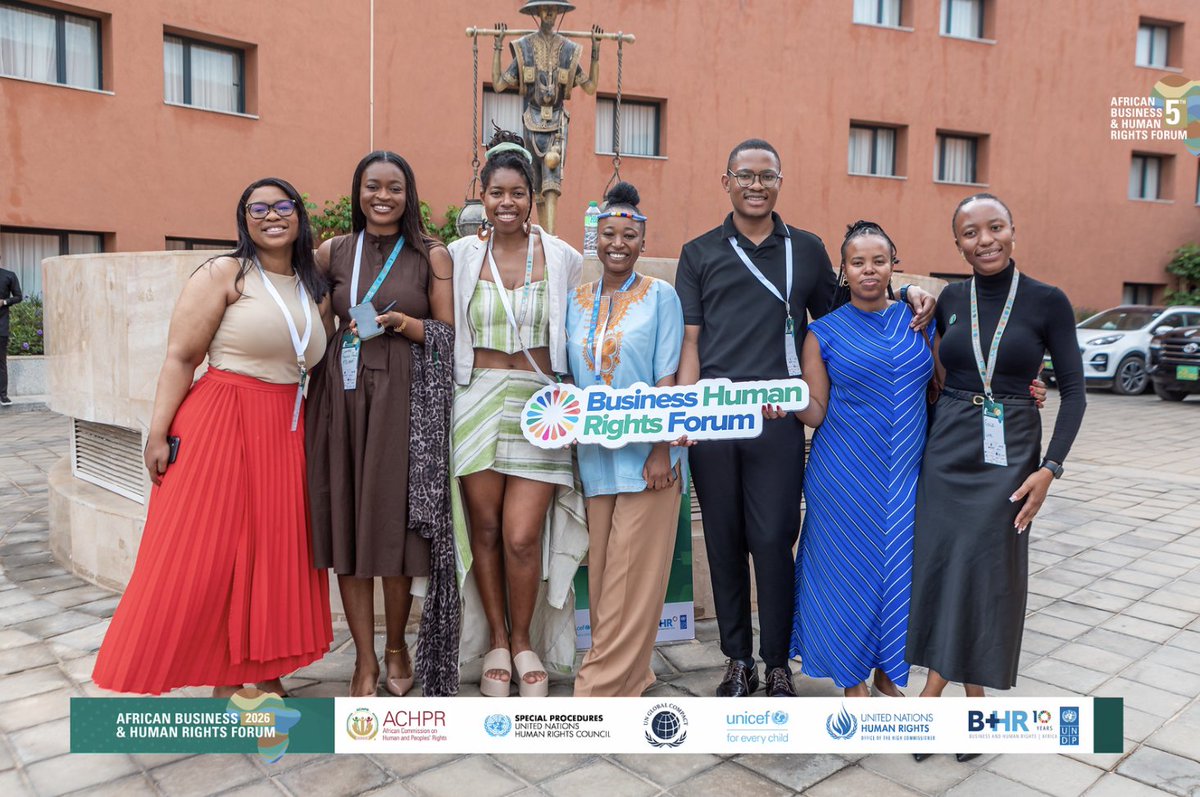 globalcompact's tweet photo. The 5th #AfricanBHRForum is bringing leaders together in Dakar.

Five editions have helped advance responsible business conduct across Africa. Now, the focus is on implementation, accountability and access to remedy.

Learn more: https://t.co/EbRRnAGO0N

#BizHumanRights https://t.co/Y1u0U70Wdu
