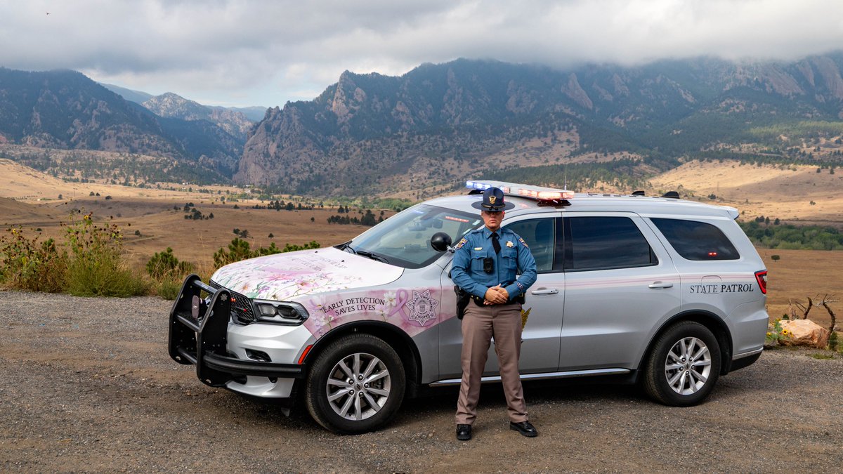 CSP_News's tweet photo. This October, troopers all over Colorado are raising awareness about Breast Cancer, serving as a reminder that hope can take root, strength can grow, and beauty can bloom. Early detection is key, so please remember to schedule your regular check-ups. https://t.co/8Qcl2vhFbQ