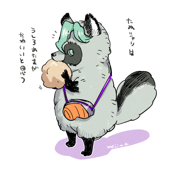 mejima_kuro's tweet photo. 狸は後頭部がカワイイから、たぬシャリもたぶん後頭部がカワイイ https://t.co/m3TU0UWXiG