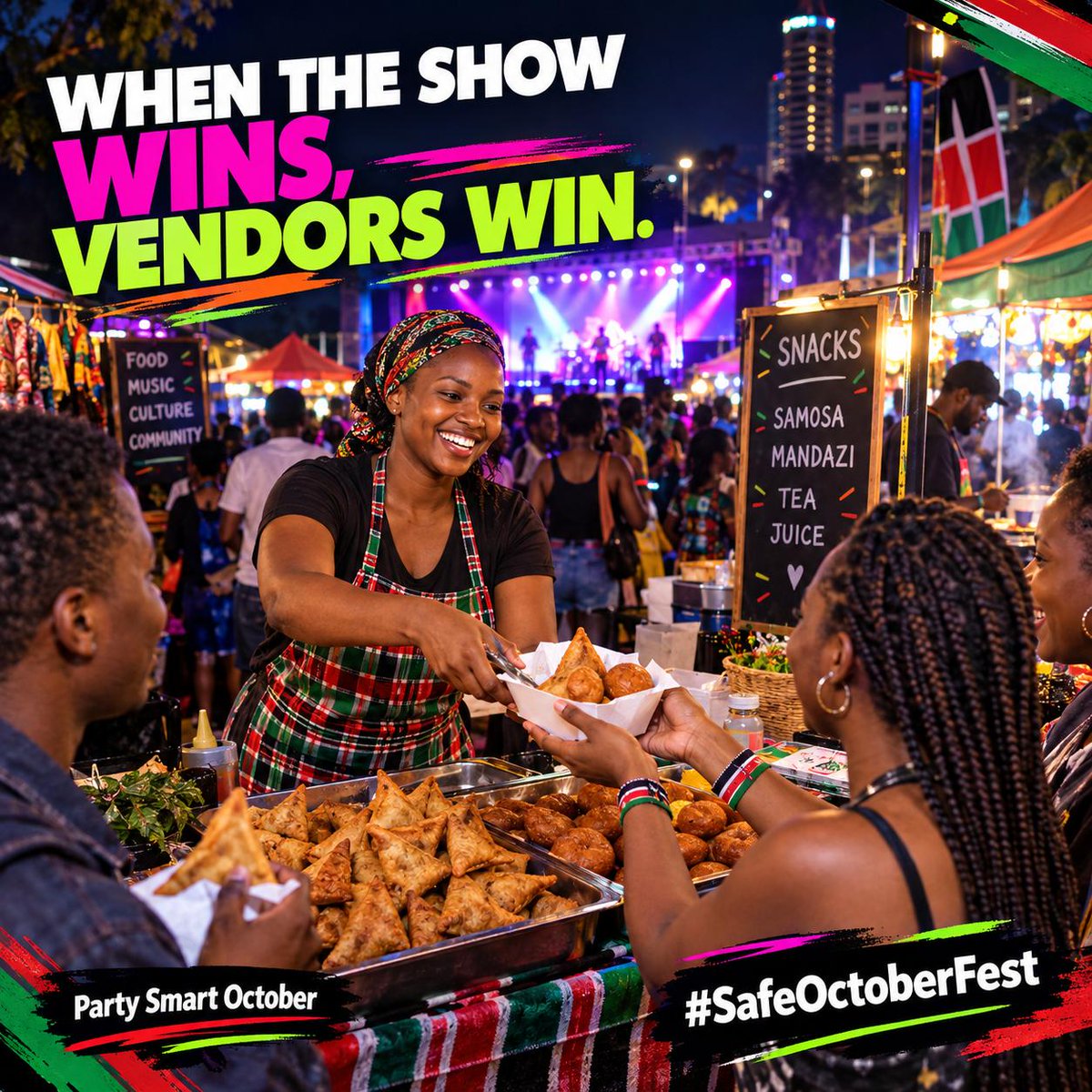 SwtDee1's tweet photo. Remember: Great performances attract more events and investment. Party Smart October strengthens the creative economy and fuels growth. #SafeOctoberFest https://t.co/UzPexY2Wh2
