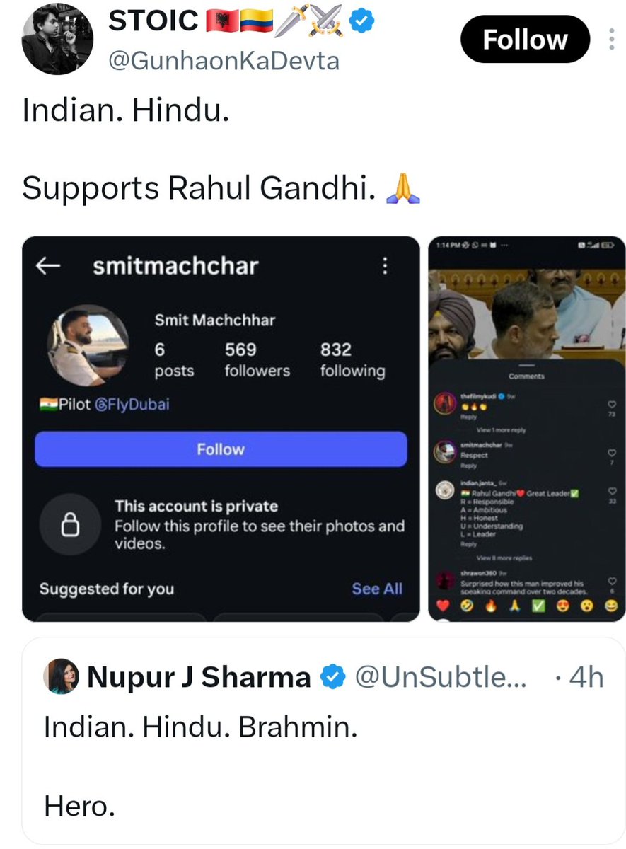 DefenderOfInd's tweet photo. Two takes, each more disgusting than the other. https://t.co/cZXRKXhZNk