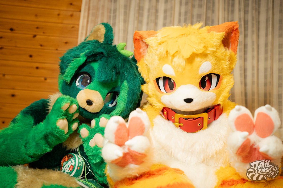 kiki13576's tweet photo. ピトくんとツーショット
📷:@TailLens96
#FursuitFriday
#ふぁーろっじ 
#リス村別荘 https://t.co/CsHfLGnatf