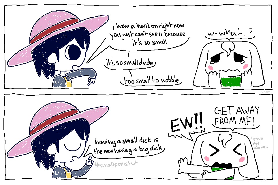 unavailities's tweet photo. saw a funny out of context screenshot of my friend pinging me with some bullshit i had to visualize it in a dumb comic #smallpenistwt https://t.co/rhNTB3N7qQ