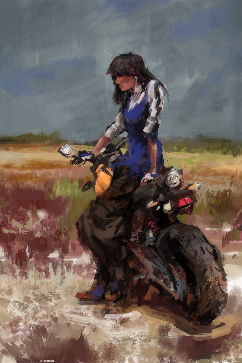 Dmitry_Brushray's tweet photo. #art #panitng #oilpanting #mixedmedia #female #women #girl #people #artworks #bike #artist #brushray #loosepaint #motocycle #scene https://t.co/3J2bgp53nY