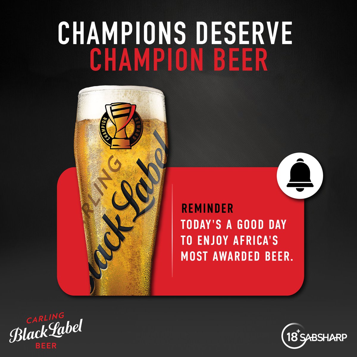 blacklabelsa's tweet photo. Ekse, It's the 1st of the month, magenge! ​
​
If you needed a reminder to start the month on a Champion note, Yiyo ke le, and today is a good day to have iZamalek ebandayo 🍺​

Using #ChampionBeer, QT how you are starting the month and a cold six could find its way into your DMs. 👀