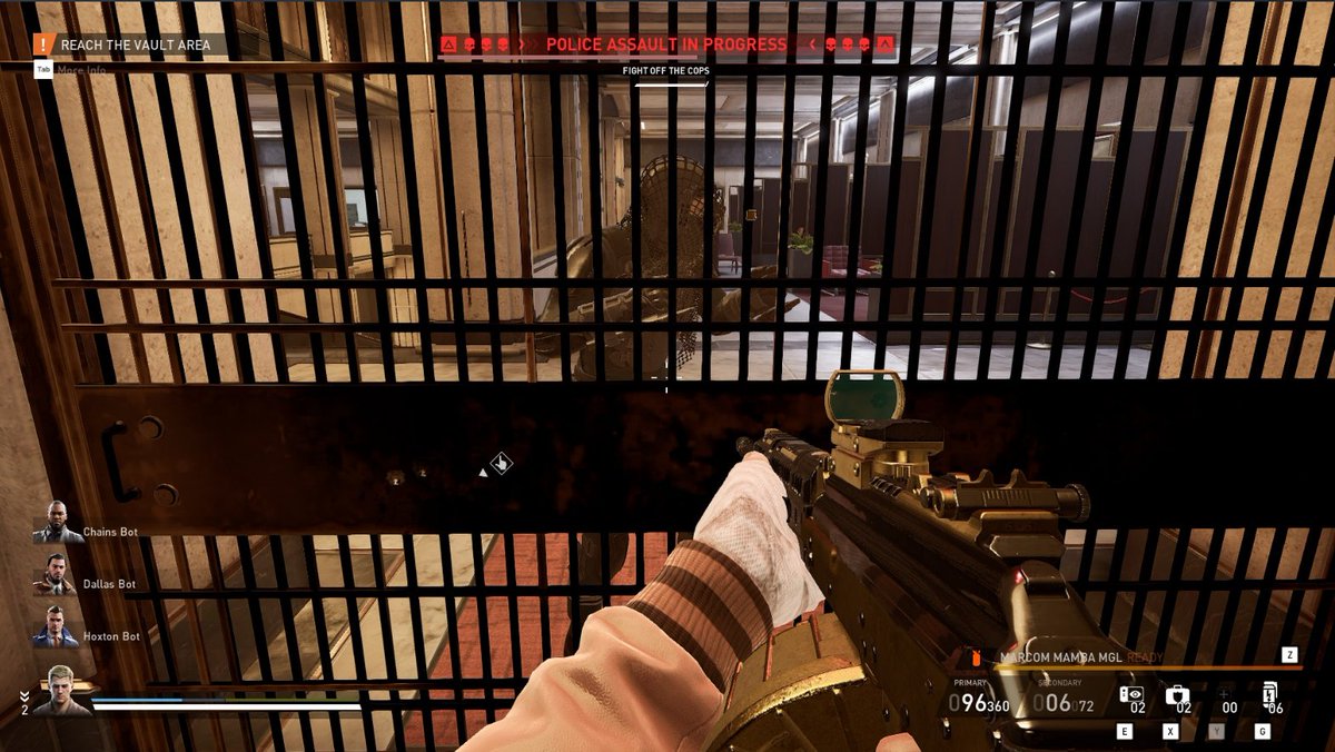 Synthshot's tweet photo. @PAYDAYGame Payday Twitter man, I didn't know the First World Bank had a Zoo. 

What animal is this? https://t.co/QgGssJl2iw