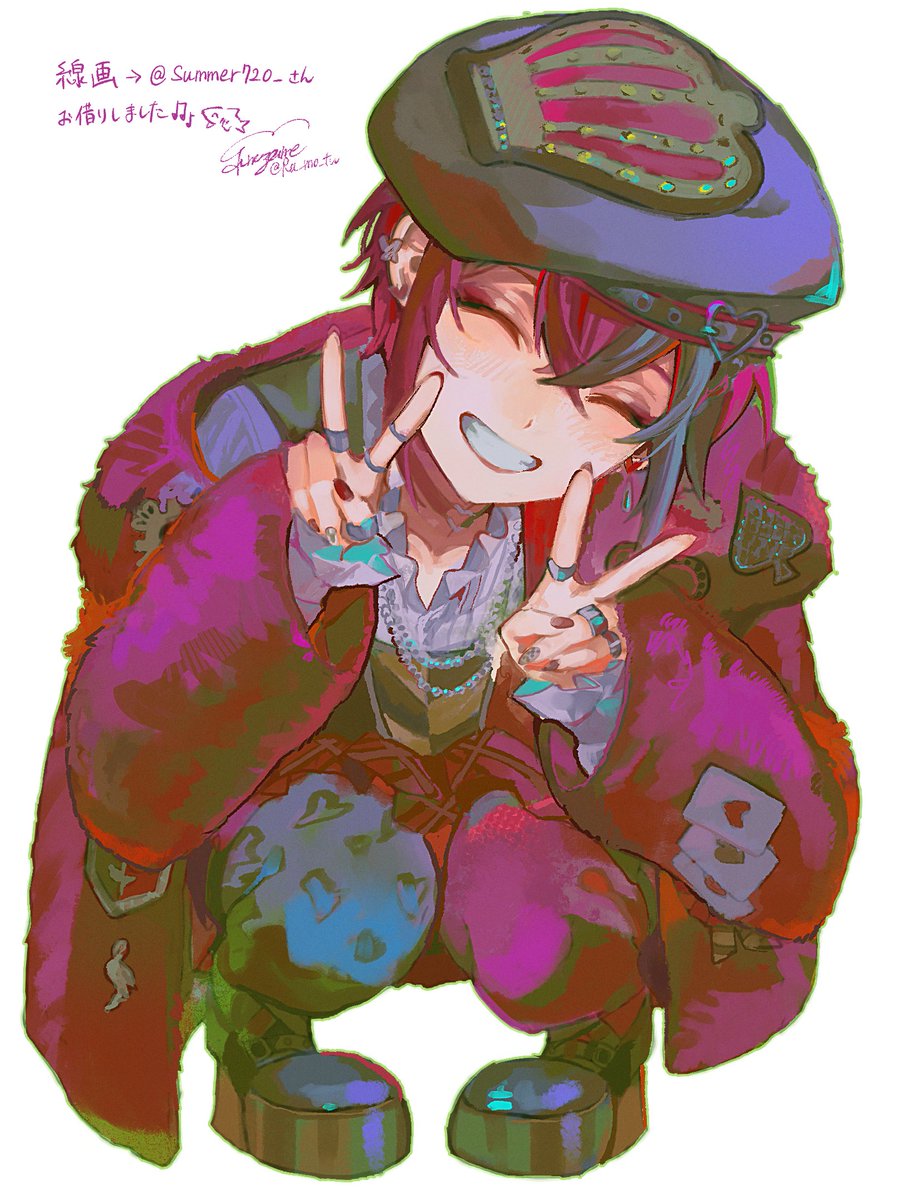 Ra_mo_tw's tweet photo. 色調補正や合成レイヤー無しで色選び練習したもの~

塗り絵お借りしました🎨 https://t.co/jQCVbg6Wbj